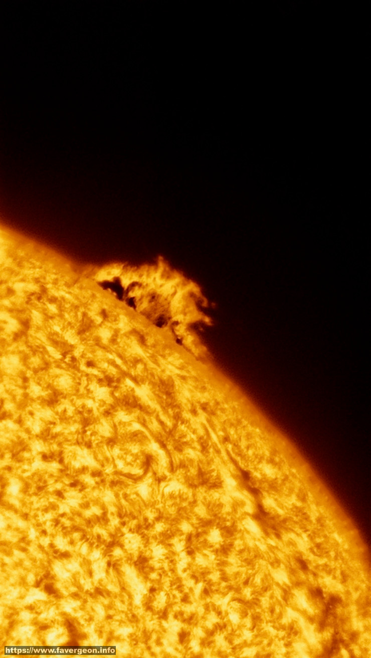 A solar prominence on September 4, 2026